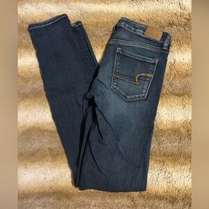 ✨ American Eagle Skinny Jeans | Size 4 Extra Long (X-Long) | Dark Wash
